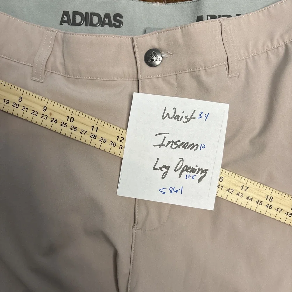 Adidas Golf Men's Size 34 Khaki / Tan Performance Shorts